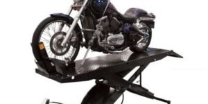 Atlas ACL Air Operated Motorcycle Lift with Roller Plate 1,000lb Capacity