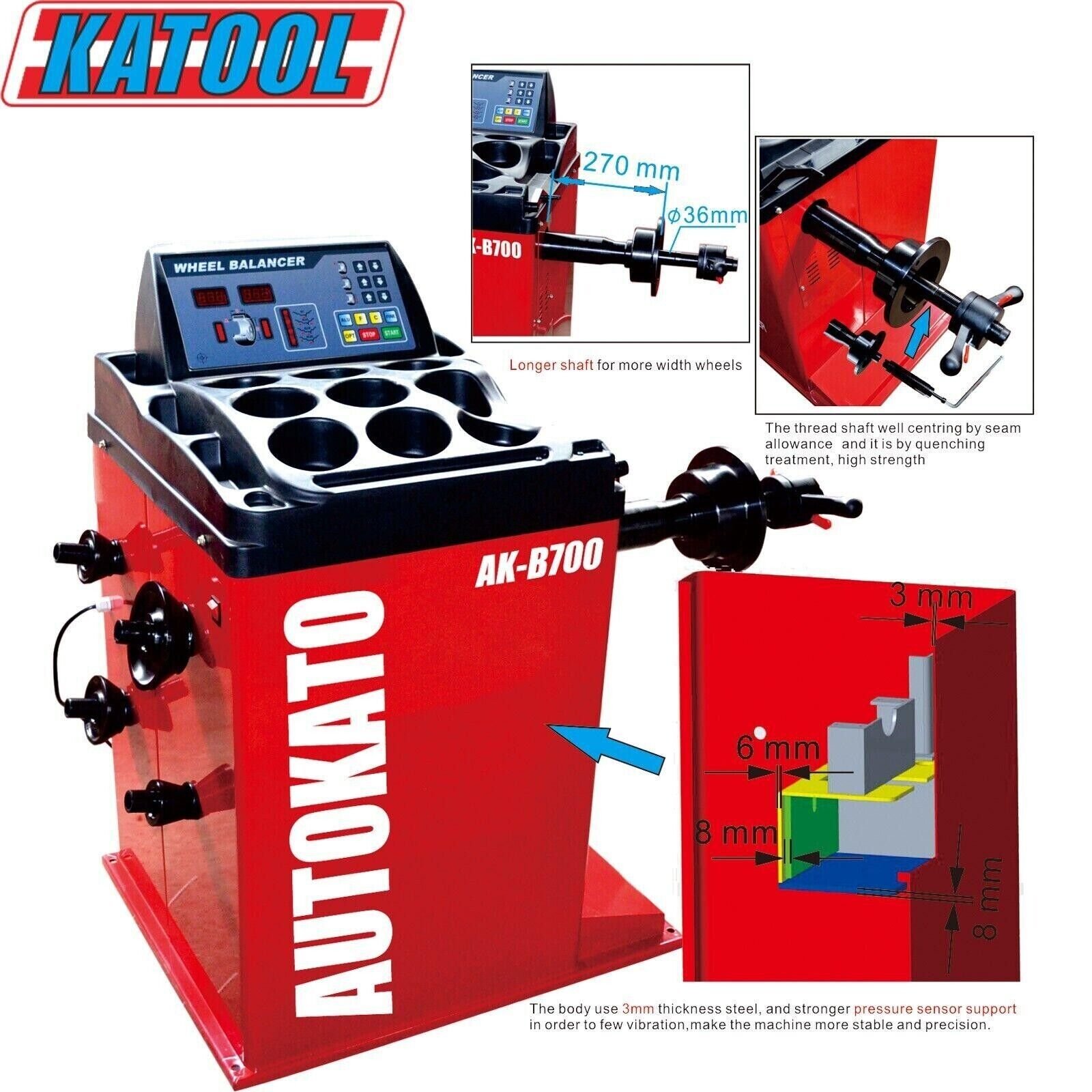 KATOOL KT-T810 & KT-B700 Tire Changer & Wheel Balancer Combo - Image 2