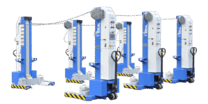 iDEAL MSC-13K-B-678 Mobile Column Lift, Six Column Set, 78,000 lbs.